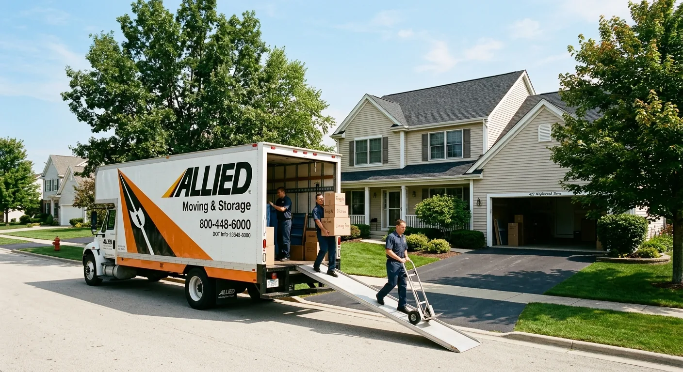 Allied Van Lines moving crew in action