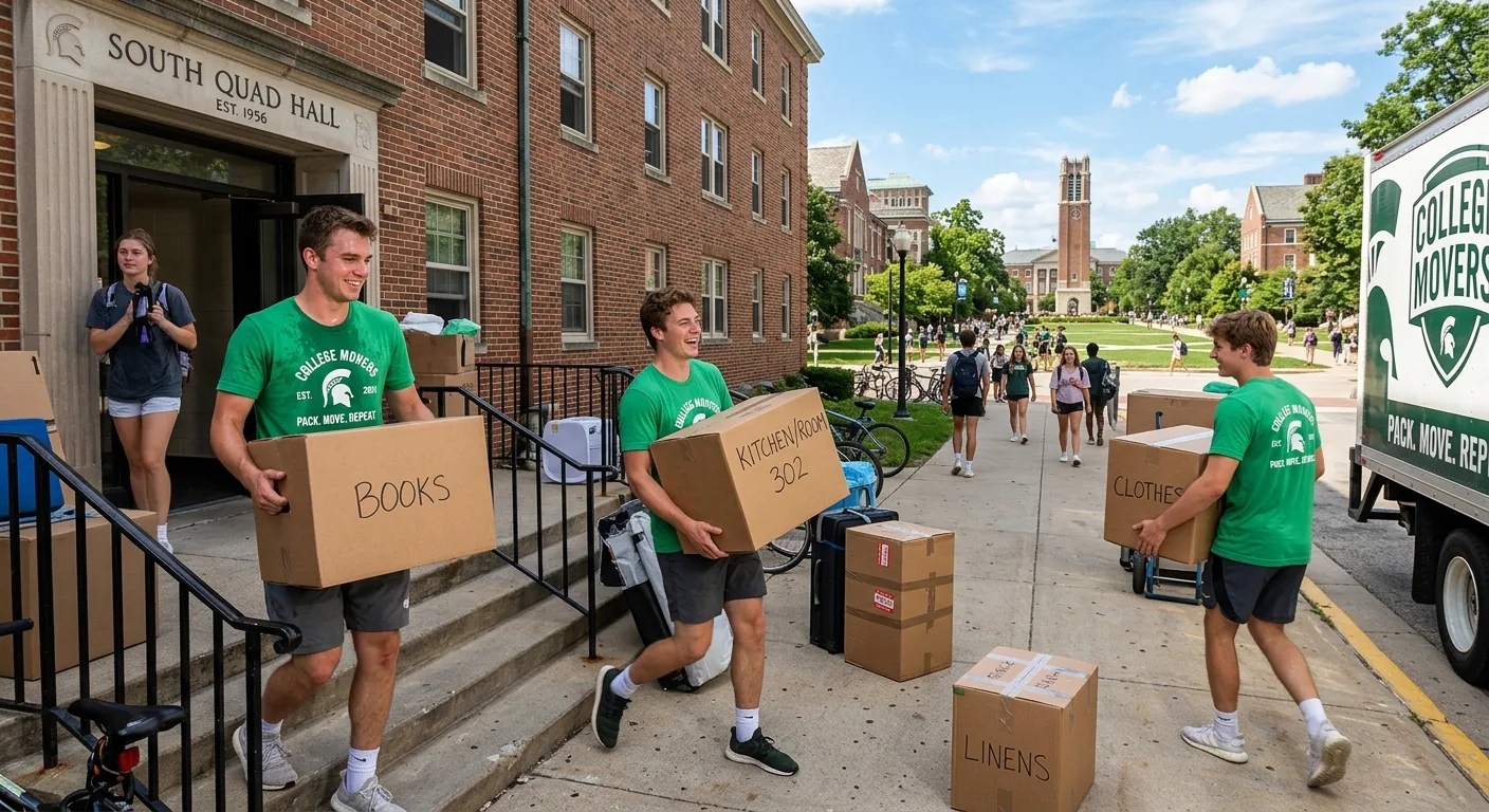 College Hunks Hauling Junk & Moving moving crew in action
